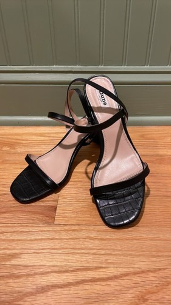 Dune London MARTA Triple Strap Leather Sandal EU40 Versatile Classic Minimalist